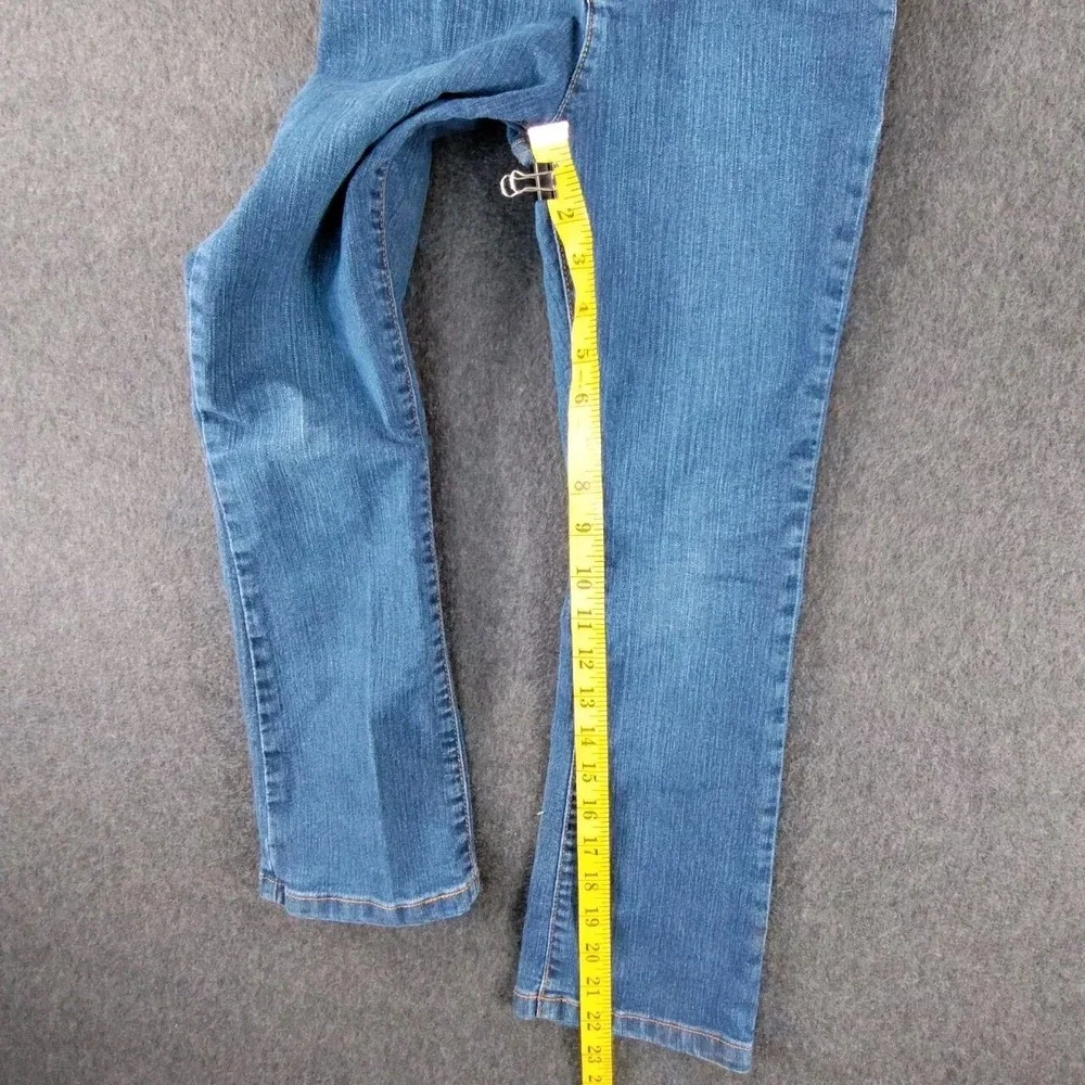 Childrens Place Jeans Youth Girls 8 Blue‎ Bootcut Stretch Adjust📸SEE📏📸
